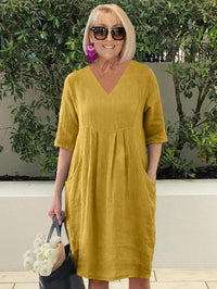 Thalia | Midi Sundress V-Neck