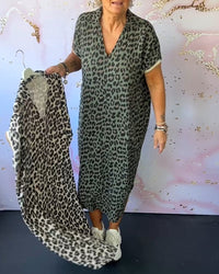 Michelle | Midi Sundress Animal Print