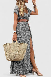 Salem | Wedding Guest Maxi Dress V-Neck A-Line
