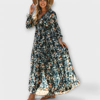 Selena | Floral Maxi Dress Long Sleeve