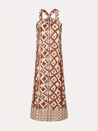 Elaine | Halter Maxi Dress Side Slit