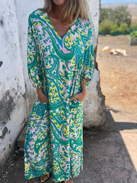 Layla | Boho Maxi Dress V-Neck