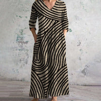 Rosa | Striped Maxi Dress