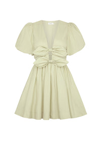 Bianca | Cocktail Mini Dress V-Neck Puff Sleeve