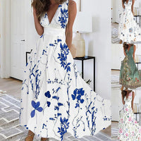 Talia | Wedding Guest Midi Dress V-Neck Sleeveless