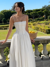 Lara | Wedding Guest Corset Midi Dress