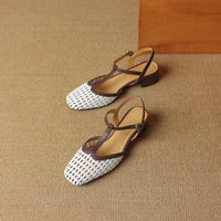 Therese | Comfortable Block Heels Orthopedic Buckle