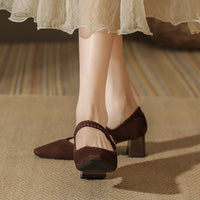 Elena | Comfortable Block Heels Orthopedic Strap