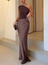 Daphne | Mother of the Bride Dress One-Shoulder Pleated