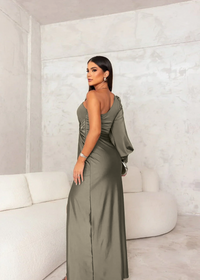 Arielle | Wedding Guest Maxi Dress One-Shoulder Bodycon