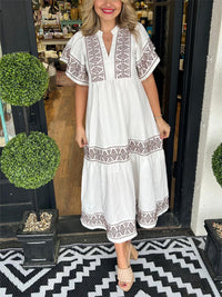 Scarlett | Boho Midi Sundress Tiered