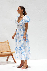 Annabelle | Boho Midi Sundress Floral Tiered