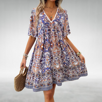 Luna | Boho Maxi Dress V-Neck