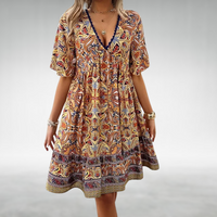 Luna | Boho Maxi Dress V-Neck
