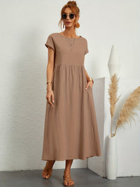Marigold | Midi Sundress Short Sleeves
