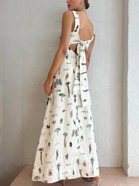 Charlee | Backless Maxi Dress Square Neck