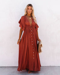 Jacqueline | Boho Maxi Sundress Floral