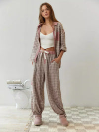 Odette | Co-Ord Set Plaid Tiered