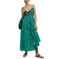 Victoria | Floral Midi Dress Sleeveless