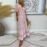 Genesis | Boho Maxi Sundress Tassel V-Neck