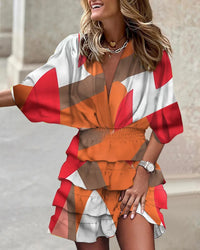 Jolene | Boho Mini Dress Tropical Tiered