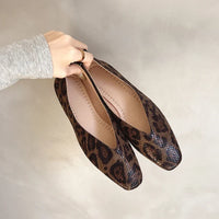 Emery | Comfortable Flats Orthopedic Square Toe
