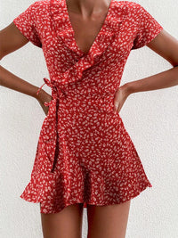 Madeline | Wrap Mini Dress V-Neck