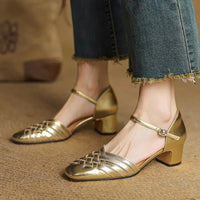Esme | Comfortable Block Heels Orthopedic Closed Toe