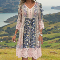 Aurora | Boho Midi Sundress Lace Floral