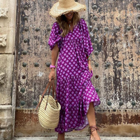 Riley | Boho Sundress Floral V-Neck