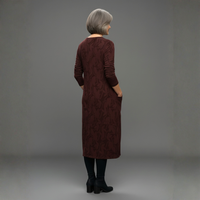 Maya | Printed Midi Shift Dress