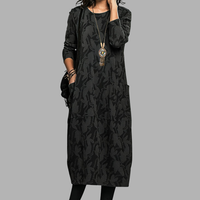 Maya | Printed Midi Shift Dress