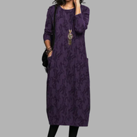 Maya | Printed Midi Shift Dress