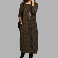 Maya | Printed Midi Shift Dress