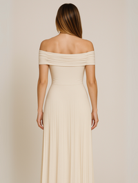 Lila | Wedding Guest Maxi Dress Pleated