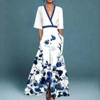 Emma | Wedding Guest Maxi Dress Wrap Floral