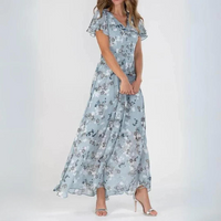 Miranda | Wedding Guest Dress Floral V-Neck