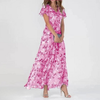 Miranda | Wedding Guest Dress Floral V-Neck