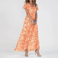 Miranda | Wedding Guest Dress Floral V-Neck