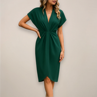 Olivia | Wrap Dress Short Sleeve V-Neck