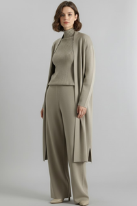 Aliyah | Three-Piece Set Longline Cardigan