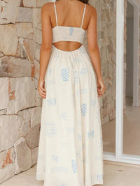 Theodora | Backless Maxi Dress Spaghetti Strap