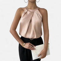 Beatrice | Blouse Pleated Sleeveless