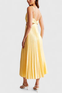 Eleanor | Wedding Guest Dress Pleated Sleeveless