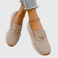 Joanna | Orthopedic Horsebit Loafers with Textured Upper