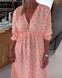 Alaina | Printed Sundress V-Neck