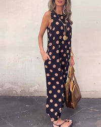 Heather | Polka Dot Dress Long Sleeve
