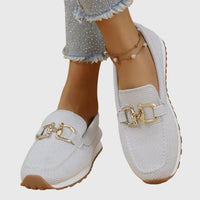 Joanna | Orthopedic Horsebit Loafers with Textured Upper