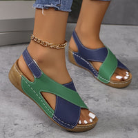 Madeline | Heeled Sandals Wedge Crisscross
