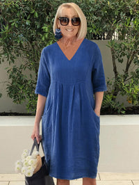 Thalia | Midi Sundress V-Neck